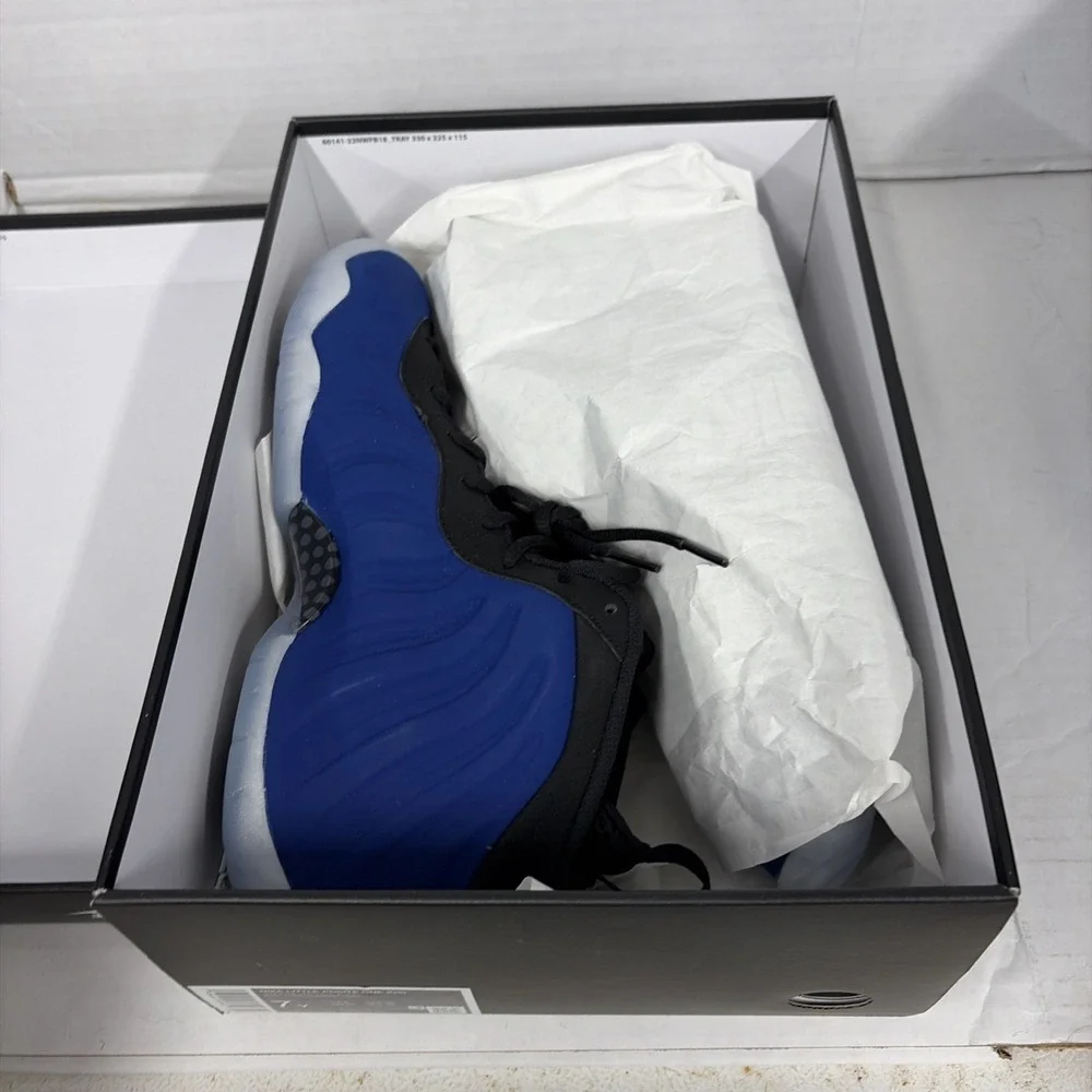 100% authentic NIKE Little POSITE ONE (GS) 7Y Royal blue black BRAND NEW